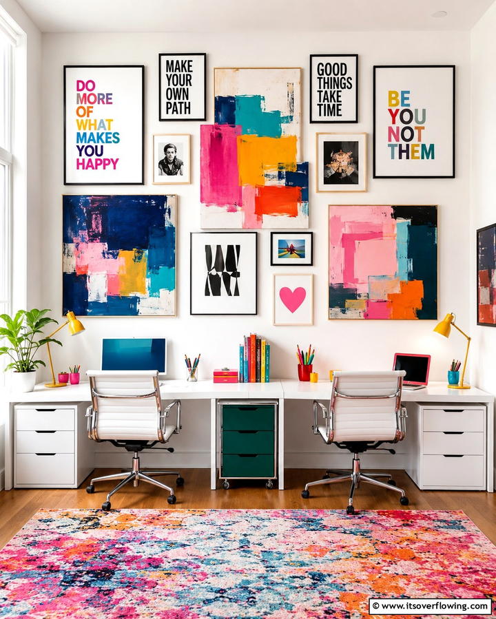 Inspirational Wall Art for Motivation - 25 Home Office for Couples Ideas and Designs