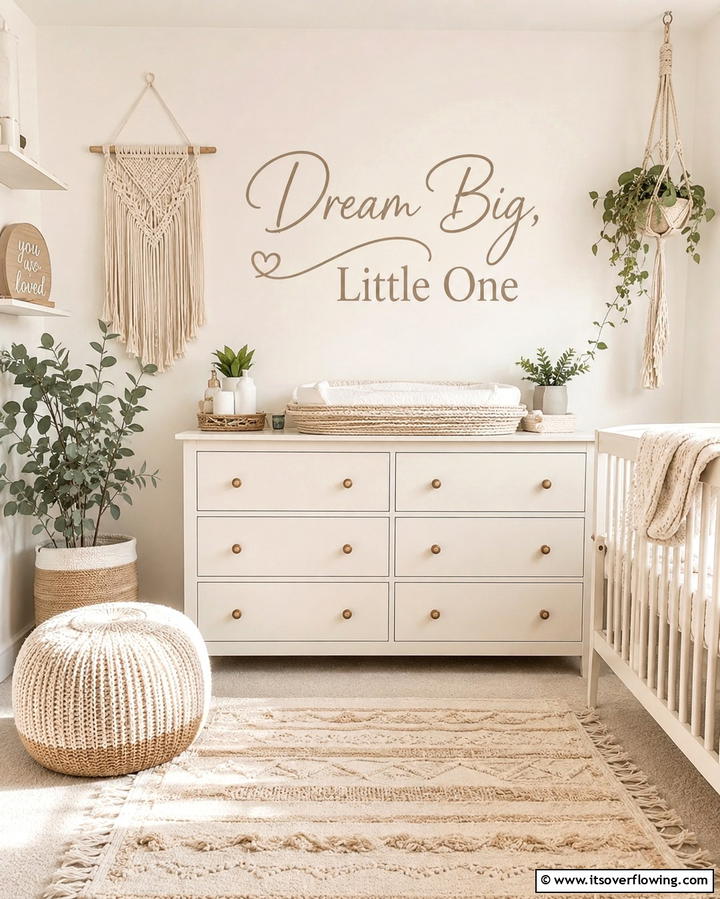 Inspirational Wall Quotes - 25 Nursery Wall Decor Ideas to Create a Cozy and Cute Space