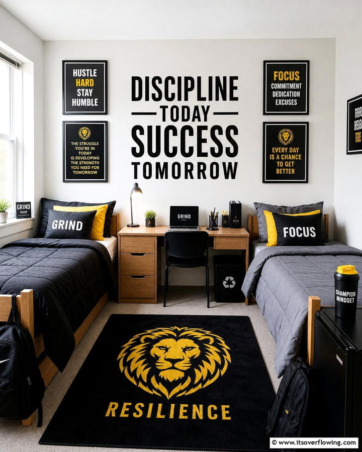 Inspirational Wall Quotes - 25 Boys Dorm Room Ideas for Stylish Spaces