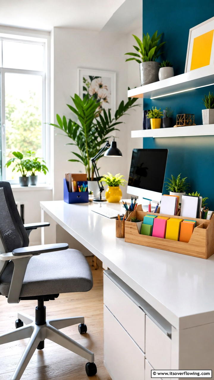 Inspiring Desktop Notepad Station - 30 Desk Decor Ideas to Elevate Your Home Office