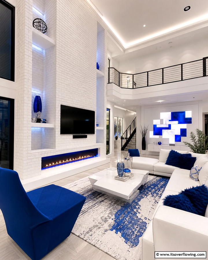 Inspiring White Brick Innovation - 30 White Brick Fireplace Ideas for Timeless Living Rooms