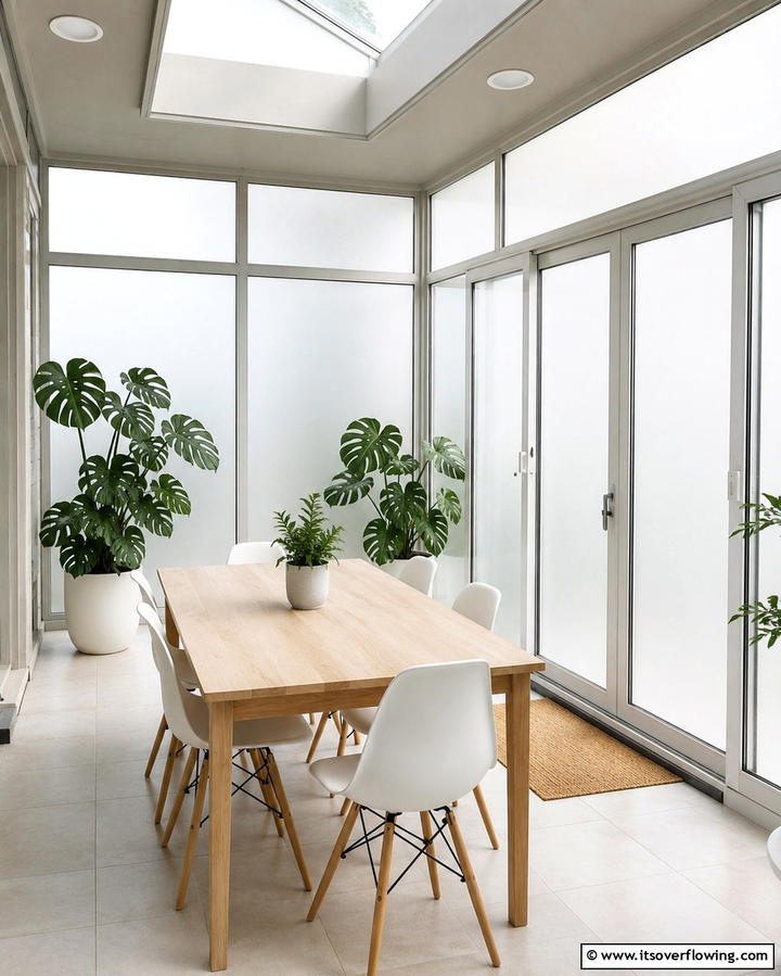 Install Frosted Window Film - 30 Cheap Ways to Block Neighbors View in Your Garden