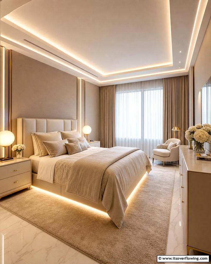 Install Soft Layered Lighting - 25 Zen Bedroom Ideas for a Calm and Serene Space