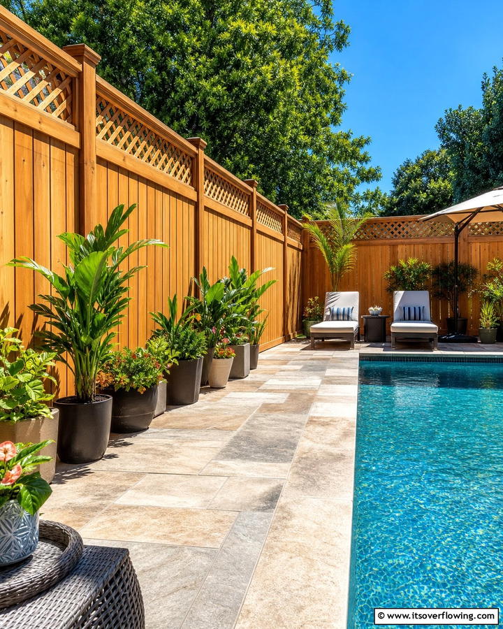 Install Tall Privacy Fences - 20 Pool Privacy Ideas to Enhance Your Outdoor Space