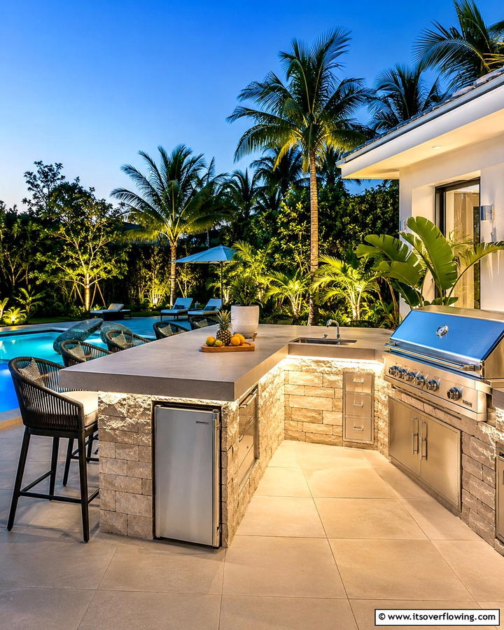 Install a Backyard Barbecue Station - 25 Large Backyard Landscaping Ideas for a Stunning Outdoor Oasis