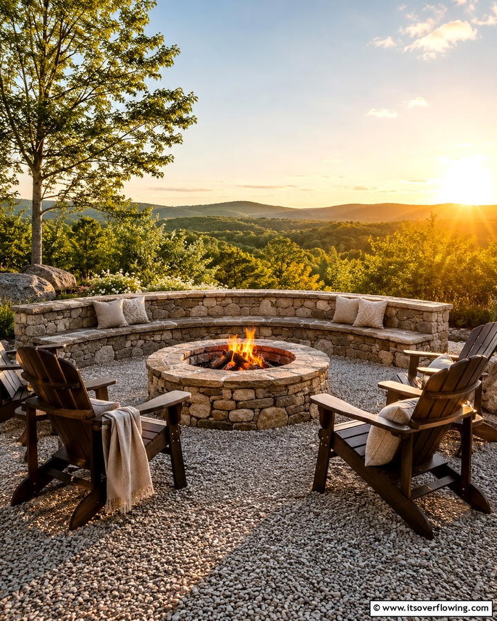 Install a Fire Pit - 25 Large Backyard Landscaping Ideas for a Stunning Outdoor Oasis