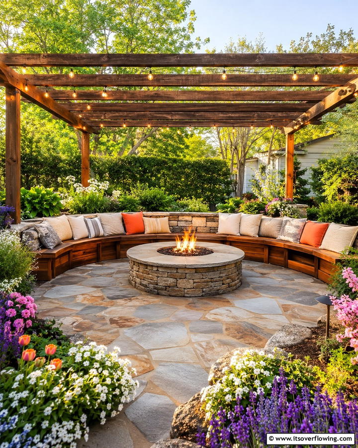 Install a Fire Pit - 20 Spring Garden Ideas to Refresh Your Outdoor Space