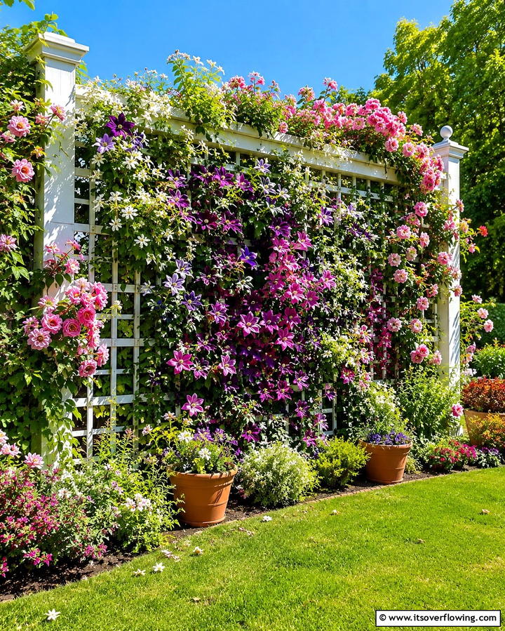 Install a Trellis for Climbing Plants - 20 Spring Garden Ideas to Refresh Your Outdoor Space