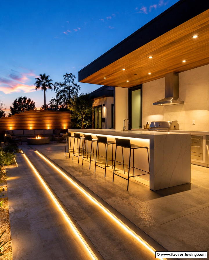 Installing Energy efficient Outdoor Lighting - 25 Outdoor Kitchen on Deck Ideas for Seamless Entertaining