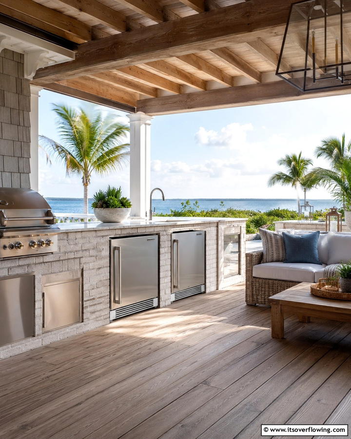 Installing Outdoor Refrigeration - 25 Outdoor Kitchen on Deck Ideas for Seamless Entertaining