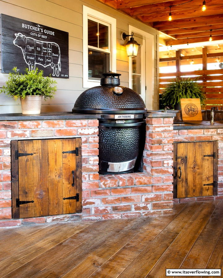 Installing a Built in Smoker - 25 Outdoor Kitchen on Deck Ideas for Seamless Entertaining