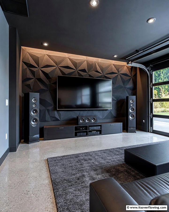 Installing a High Quality Sound System - 30 Garage Game Room Ideas for Ultimate Entertainment Zones