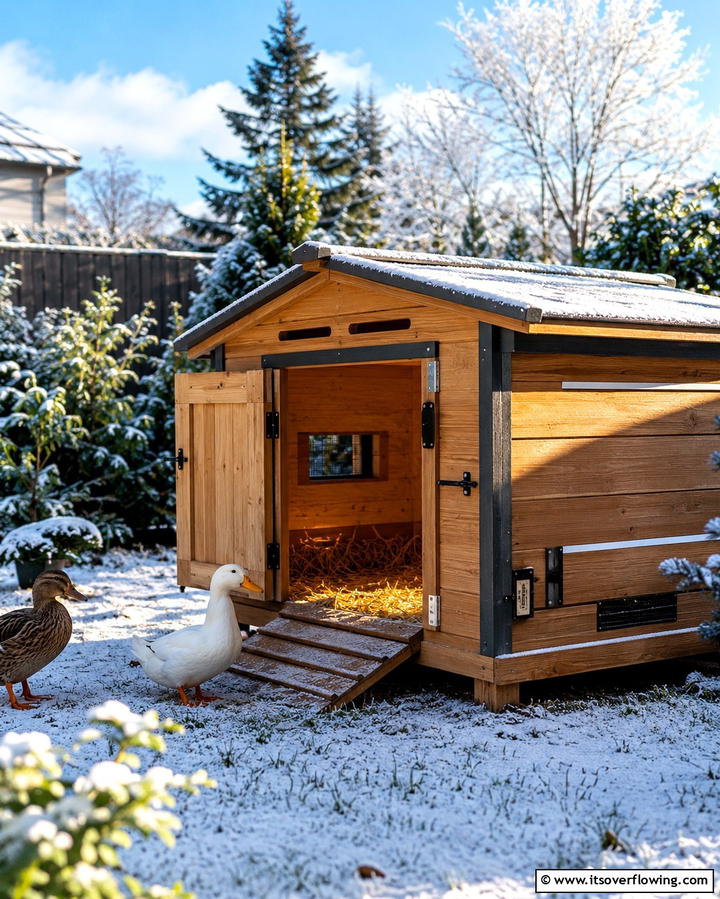 Insulated Duck House for Winter - 25 Duck House Ideas for Your Backyard
