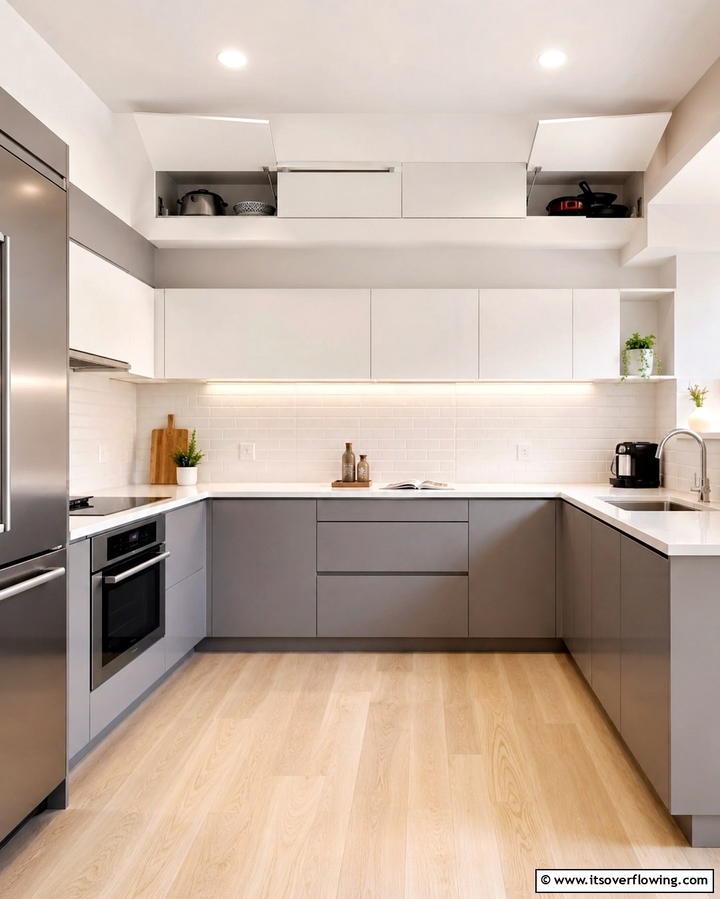 Integrate Hidden Storage Compartments - 20 Kitchen Soffit Ideas for a Polished Look