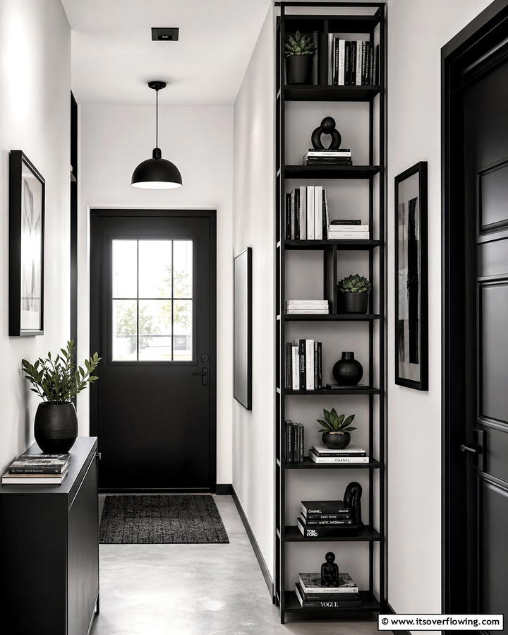 Integrate Vertical Storage Options - 25 Narrow Hallway Ideas to Maximize Space and Style