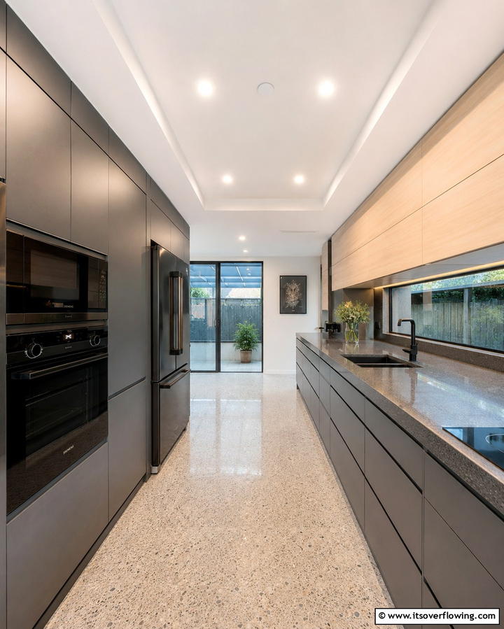 Integrated Appliance Layout - 30 Parallel Modular Kitchen Designs for Efficient Cooking
