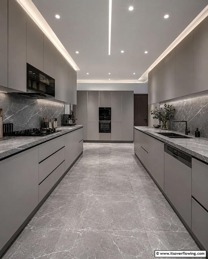 Integrated Appliances - 30 Parallel Modular Kitchen Designs for Efficient Cooking