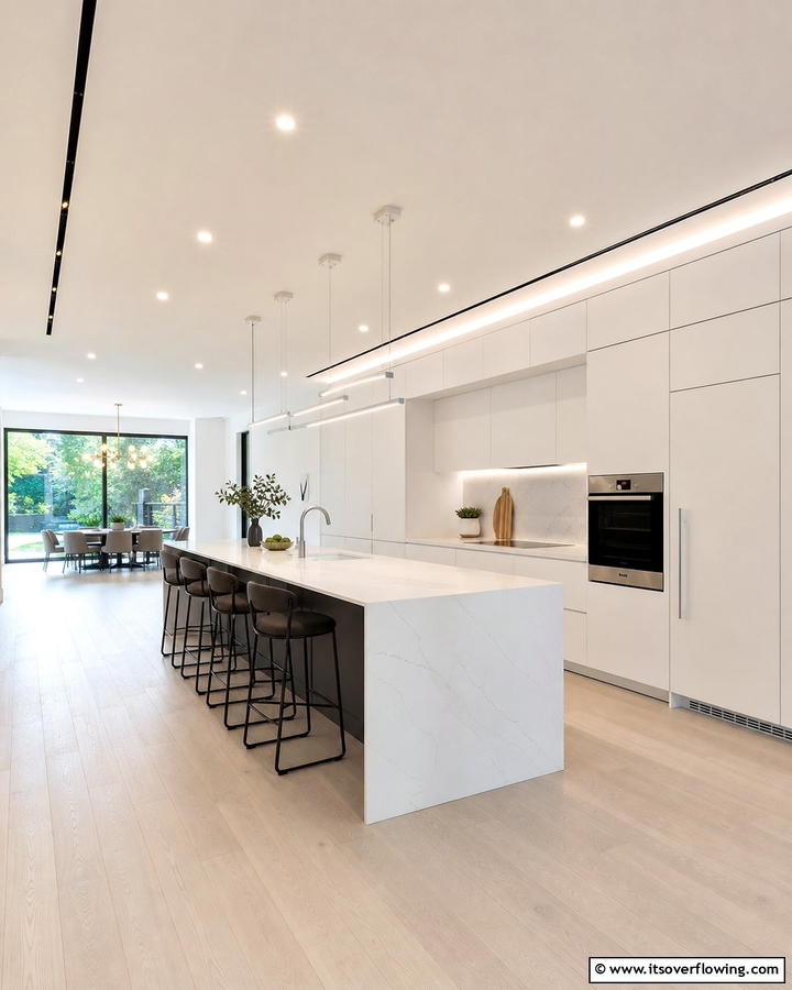 Integrated Appliances - 21 Minimalist Kitchen Ideas for Clean & Functional Spaces