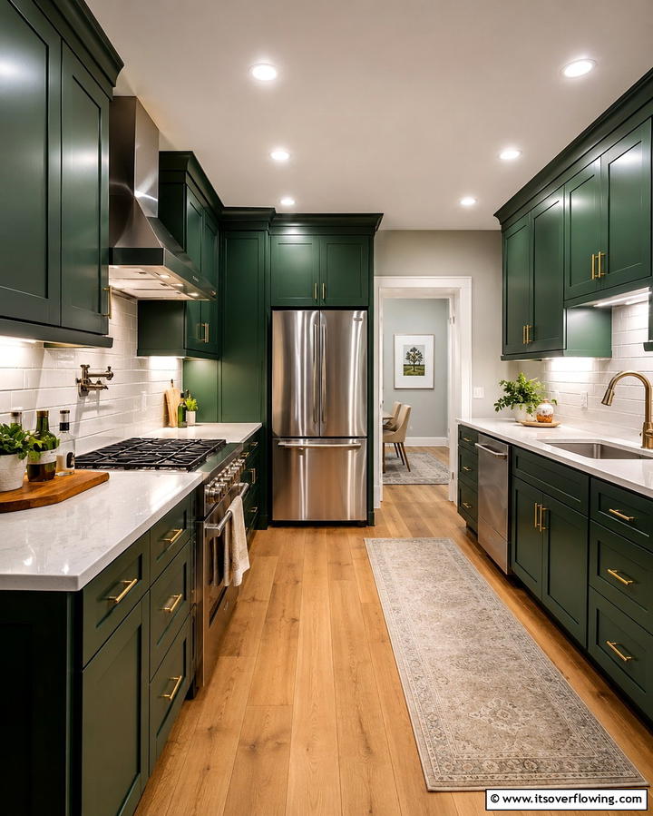 Integrated Appliances for a Sleek Look - 30 Galley Kitchen Ideas for Efficient and Stylish Layouts