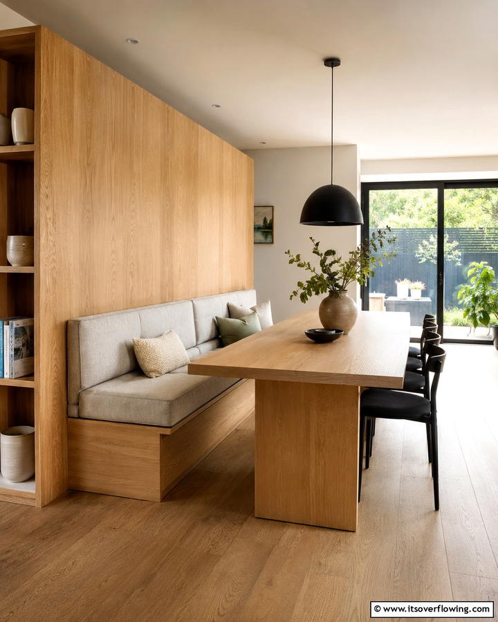 Integrated Dining Benches - 25 Kitchen Diner Ideas for a Functional and Stylish Space