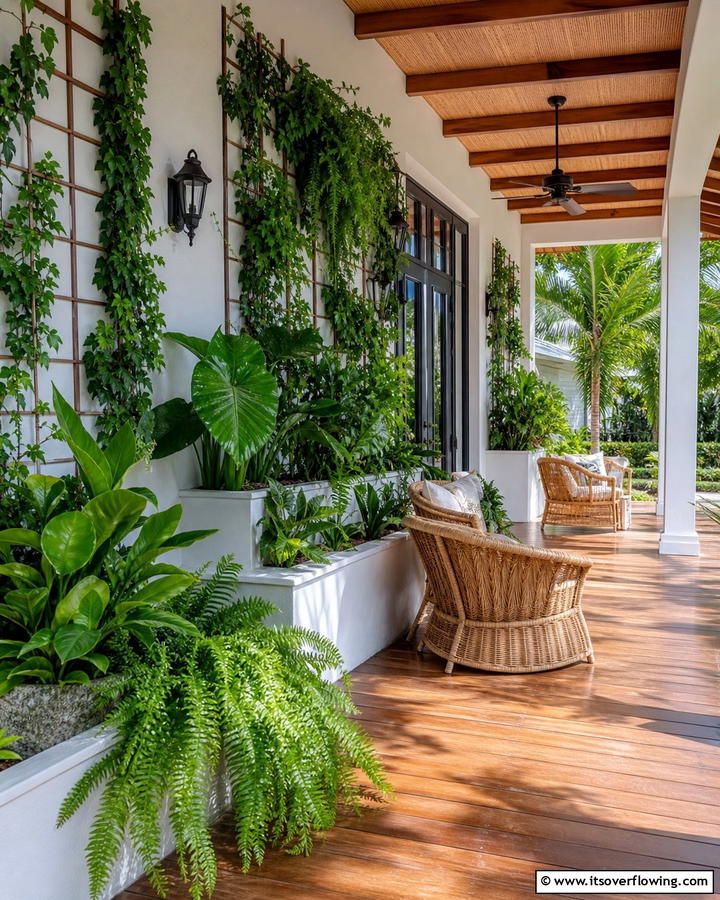 Integrated Greenery - 21 Modern Front Porch Ideas for Welcoming Entryways