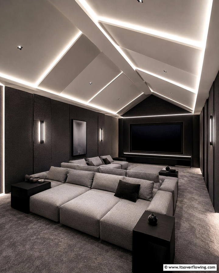 Integrated LED Lighting Ceiling - 30 Grand Cathedral Ceiling Ideas to Elevate Your Home’s Architecture