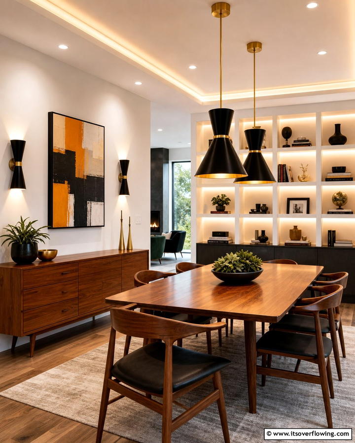 Integrated Lighting Solutions - 30 Mid-Century Modern Dining Rooms with Timeless Design