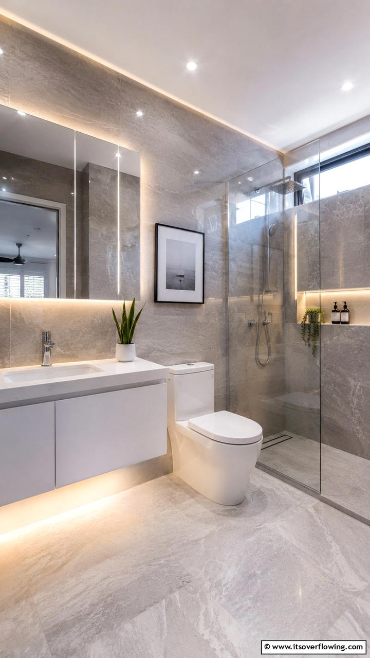 Integrated Lighting and Ambiance - 30 Ensuite Bathroom Ideas for Luxurious Privacy