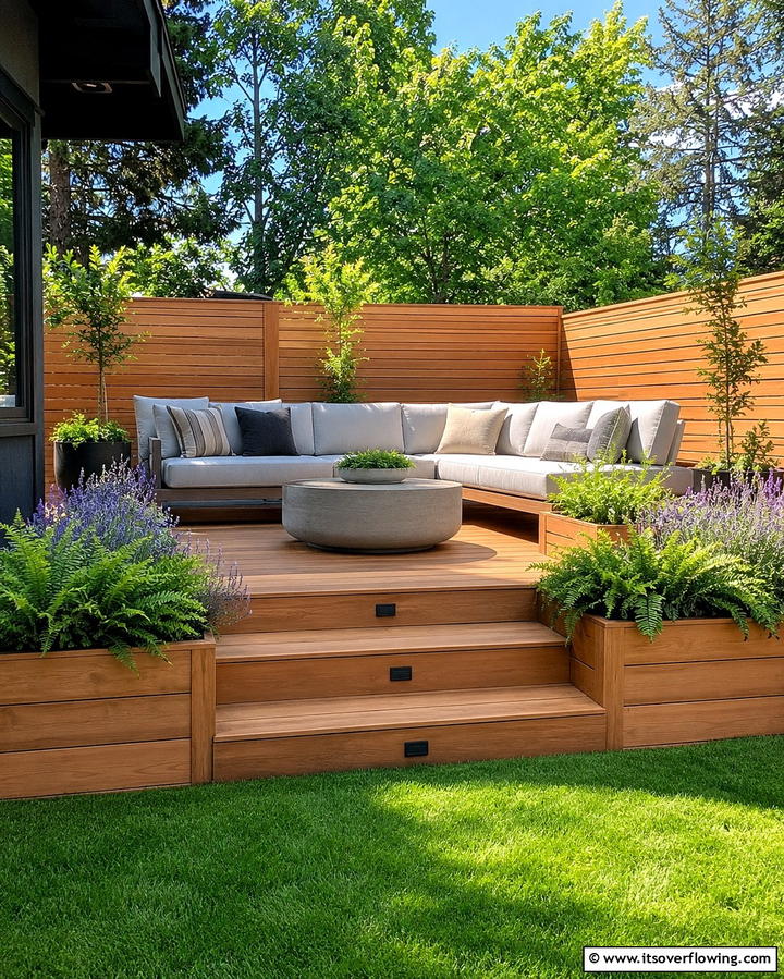 Integrated Planter Skirting - 30 Stylish Deck Skirting Ideas to Elevate Outdoor Entertaining