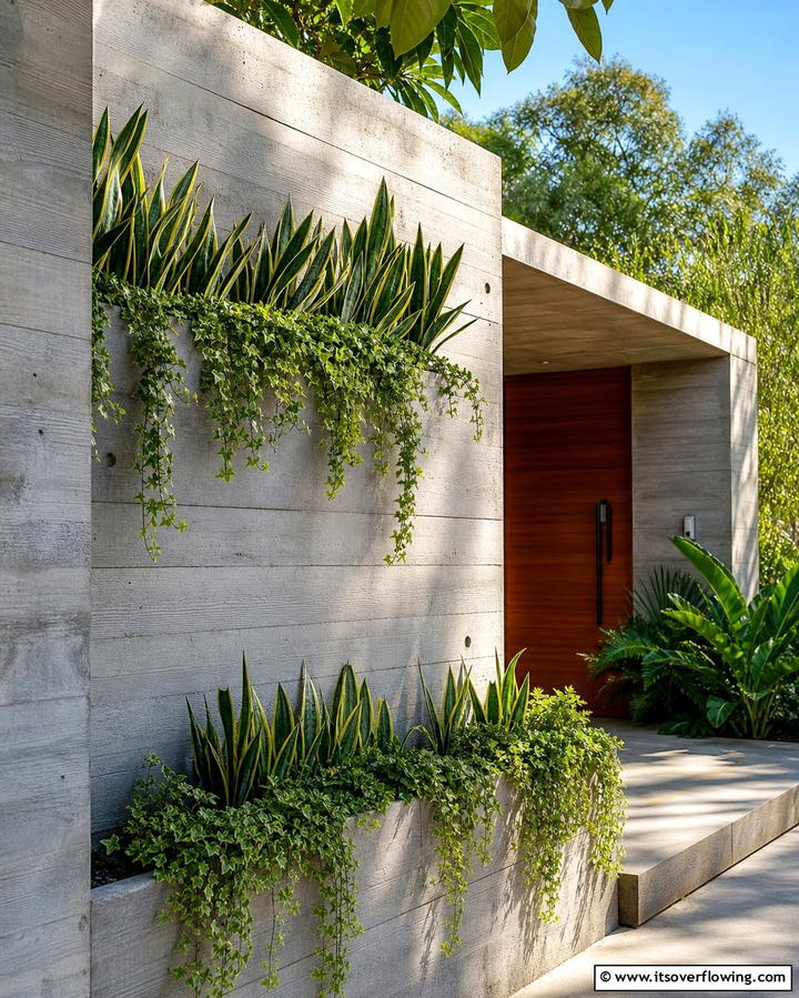 Integrated Planters - 25 Mid-Century Modern Exterior Home Ideas for a Timeless Look