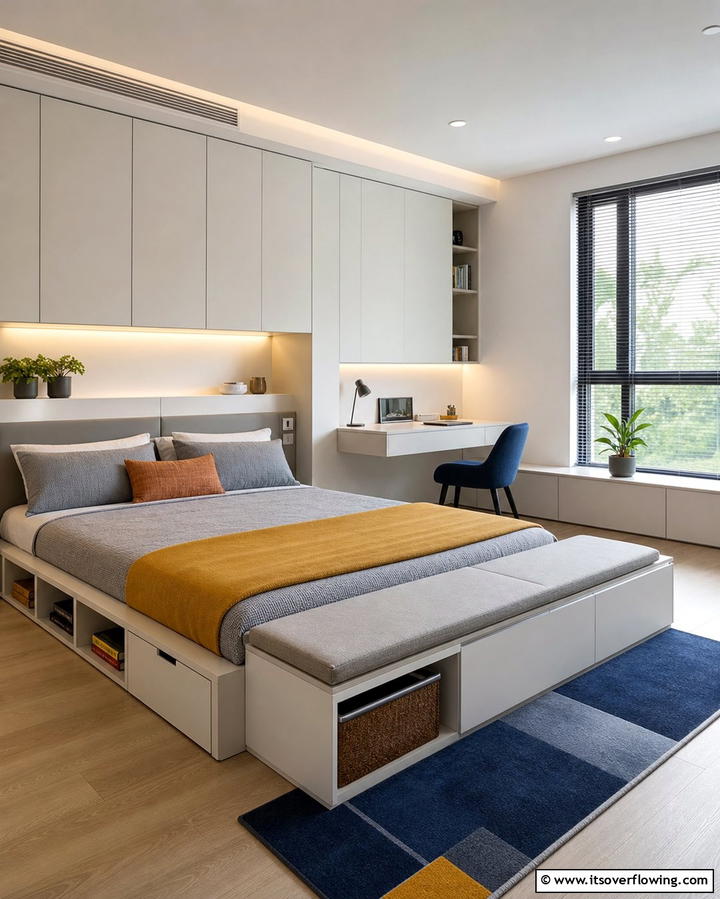 Integrated Storage Solutions - 25 Bauhaus Interior Design Ideas for a Minimalist Look