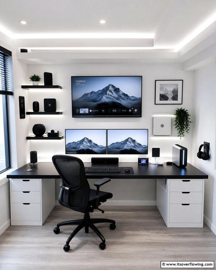Integrated Technology Hubs - 21 Small Office Ideas to Maximize Productivity in Tight Spaces