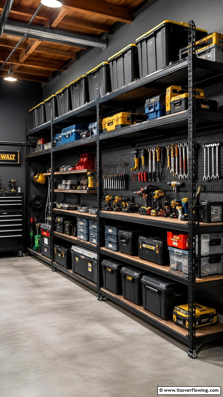 Integrated Tool Organizers - 30 Garage Wall Ideas for Organized, Functional Spaces
