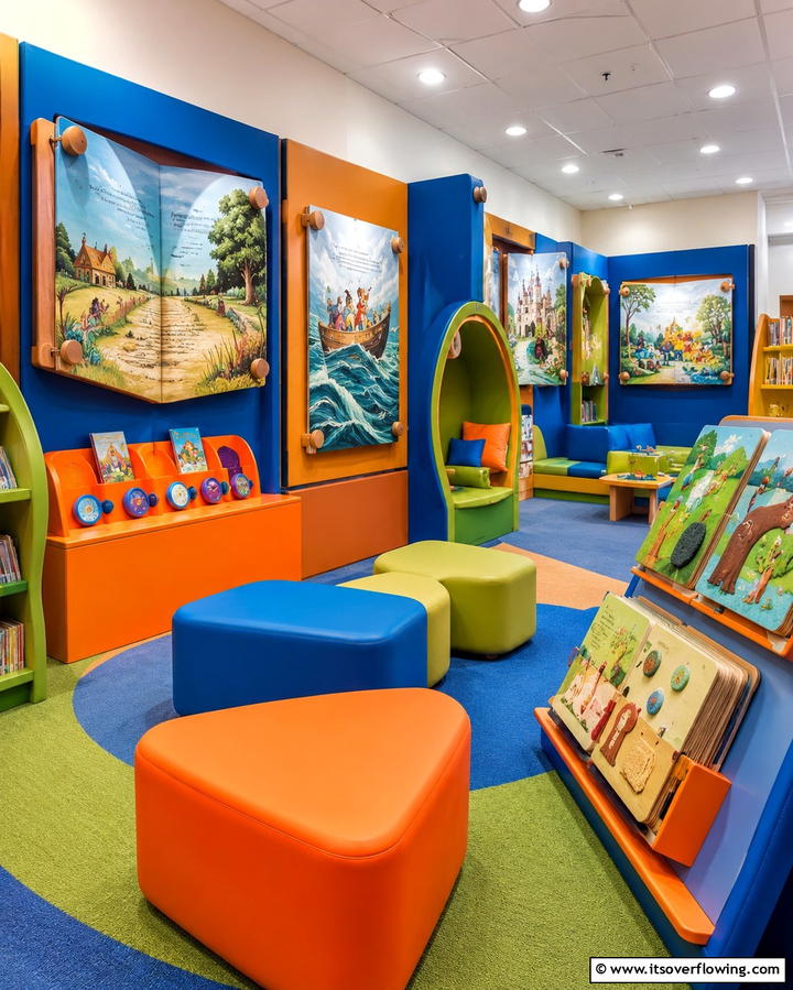 Interactive Book World - 30 Kids Reading Nook Ideas- Cozy Spaces for Young Readers