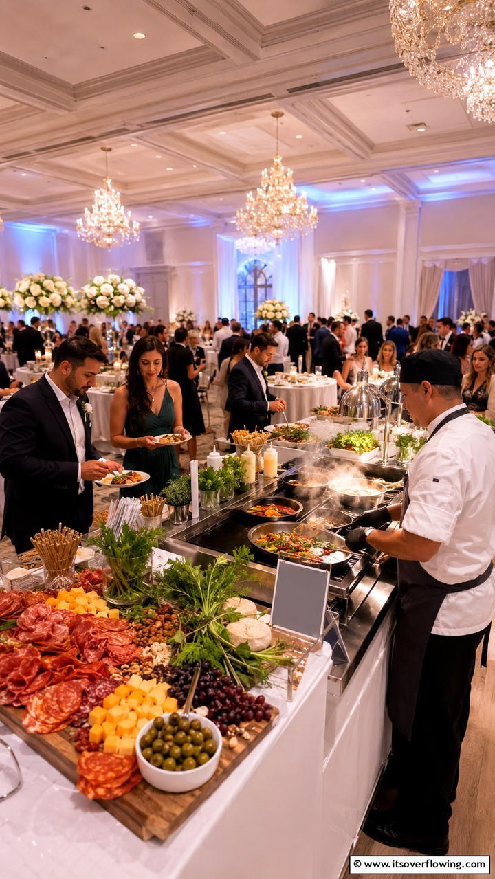 Interactive Food Stations - 21 Unique Wedding Entertainment Ideas to Delight Your Guests