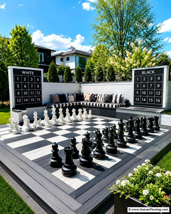 Interactive Game Deck - 30 Platform Deck Ideas to Elevate Your Backyard Design