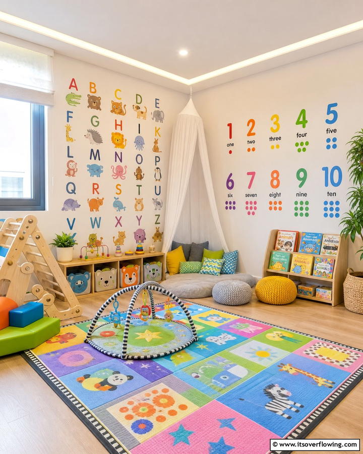 Interactive Learning Environment - 21 Baby Room Ideas for Safe and Stimulating Nurseries