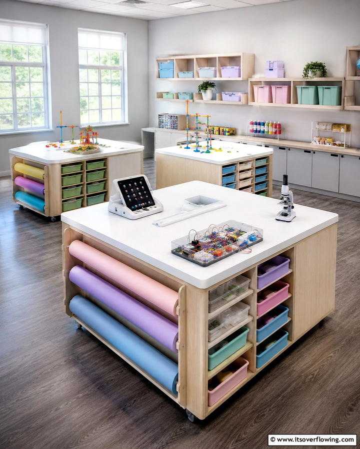 Interactive Learning Stations - 30 Homeschool Room Ideas- Functional Learning Spaces at Home