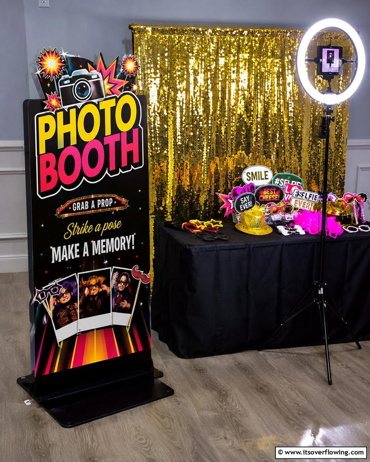 Interactive Photo Booth Sign - 30 Creative Wedding Sign Ideas to Personalize Events