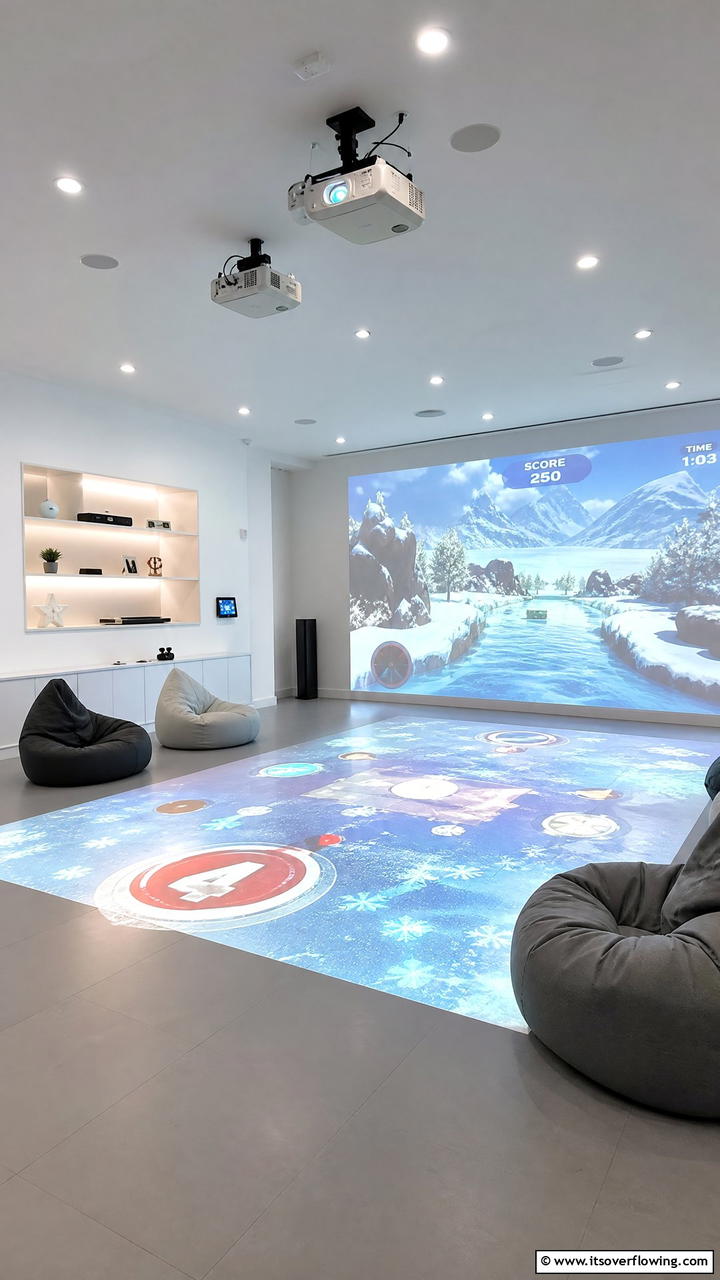 Interactive Projection Games - 25 Luxury Game Room Ideas for the Ultimate Entertainment Space