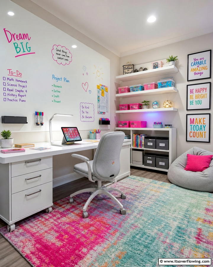 Interactive Study Areas - 30 Tween Bedroom Ideas for Fun and Age-Appropriate Style