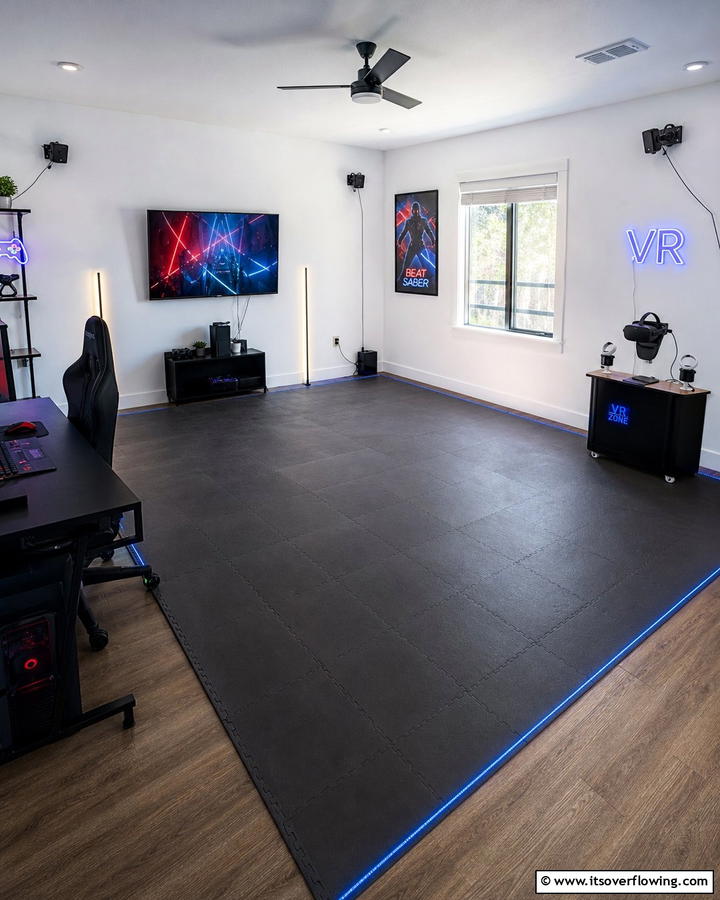Interactive VR Areas - 21 Gaming Bedroom Ideas for an Immersive Entertainment Setup