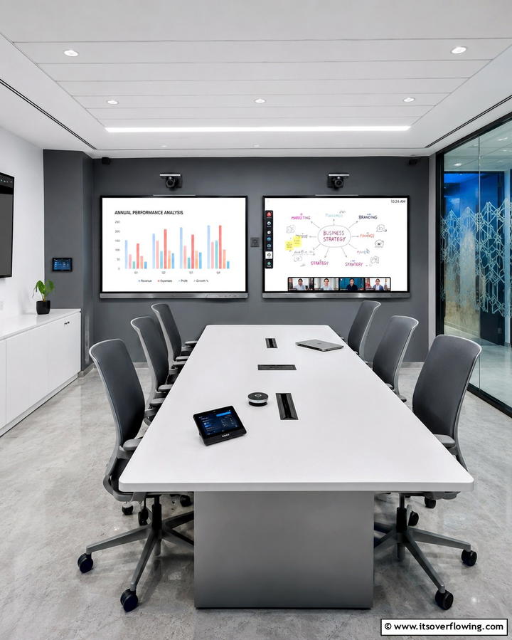 Interactive Whiteboards and Smartboards - 25 Conference Room Design Ideas for Inspiration