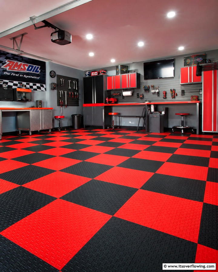 Interlocking Garage Tiles - 25 Garage Flooring Ideas for Durability and Style