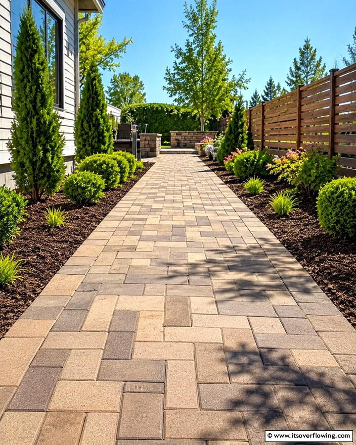 Interlocking Paver Walkways for Easy Installation - 25 Paver Walkway Ideas to Enhance Your Outdoor Space