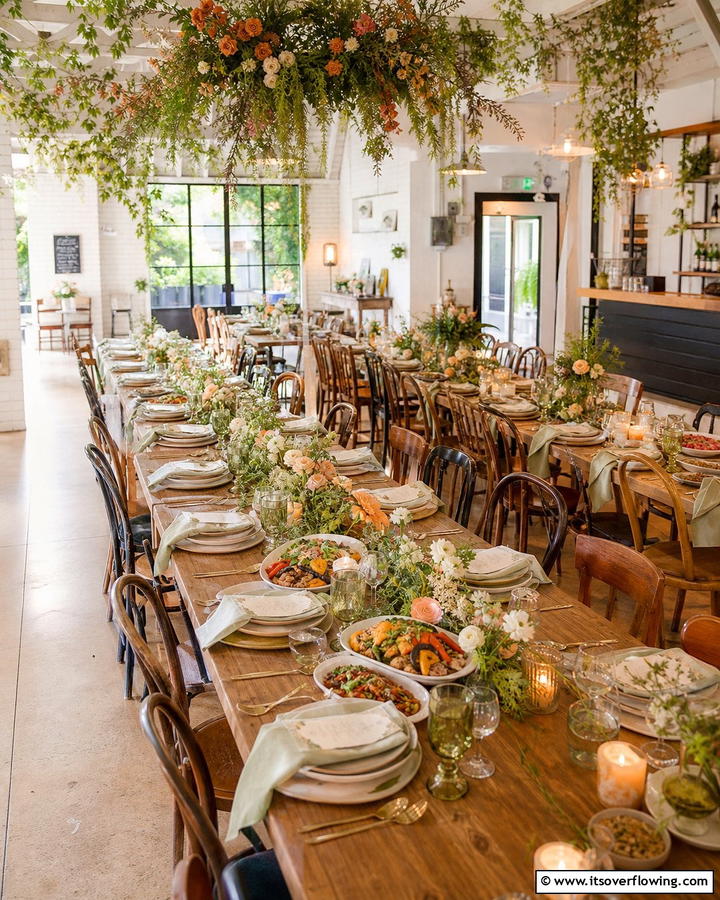 Intimate Family Dining Experience - 21 Spring Wedding Theme Ideas for Fresh Celebrations
