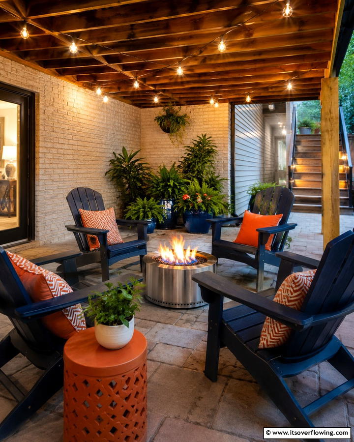Intimate Fire Pit Zone - 25 Under Deck Landscaping Ideas for Hidden Spaces