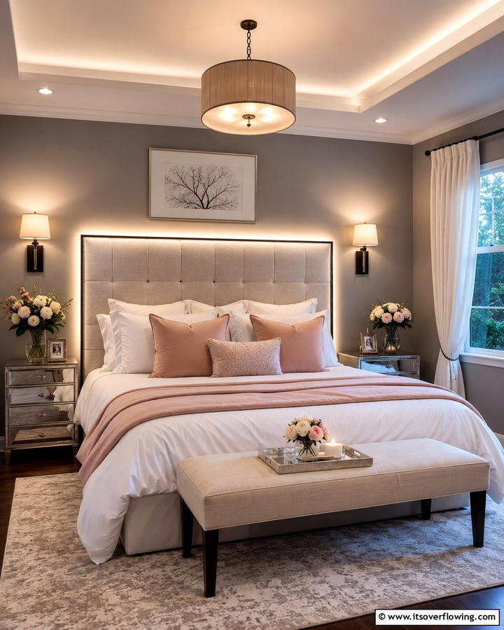 Intimate Lighting Design - 30 Romantic Bedroom Ideas to Create a Cozy Love Nest