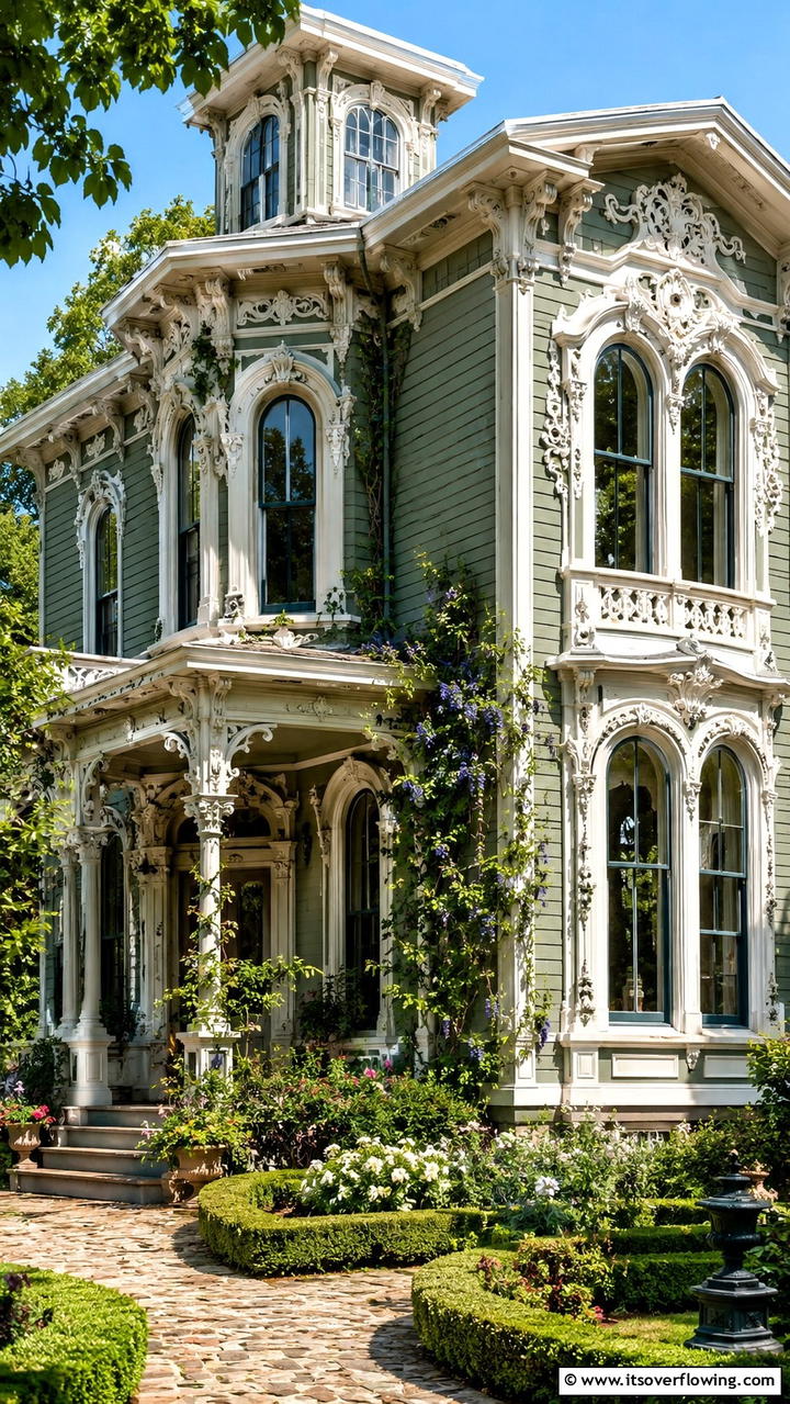 Intricate Carved Trim - 30 Exterior Window Trim Ideas to Enhance Curb Appeal