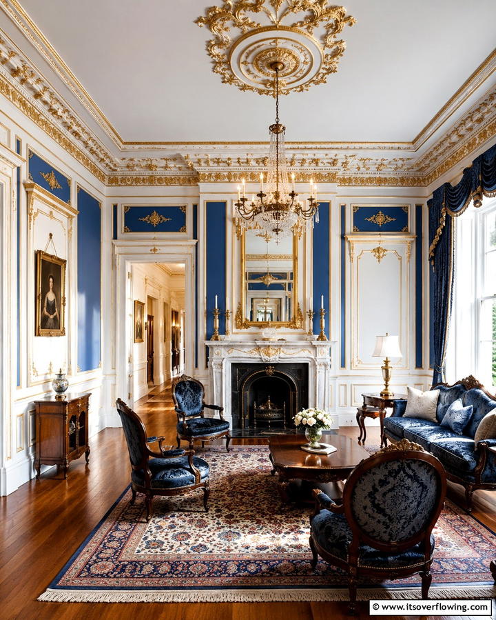 Intricate Cornices and Paneling - 25 Victorian Living Room Ideas for Elegant Spaces